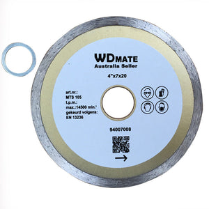 3X Wet Diamond Circular Saw Blade for 105mm Cutting Disc Wheel | 2*7mm | 20/16 Concrete
