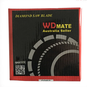 125mm Diamond Cutting Disc | 5" Turbo Circular Saw Blade for Wet/Dry Use | 22.23/20mm Arbor | Tile Cutting