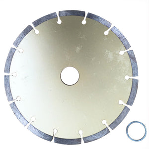 180mm Diamond Circular Saw Disc | Dry Segment Cutting Blade | 7" Diameter | 7x2.4mm | 25.4/22.2mm Arbor