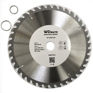 3x 10" 250mm Wood Cutting Disc | 40T TCT Circular Saw Blade | for Timber