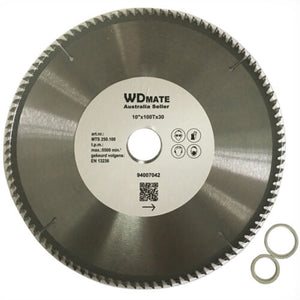 2x 250mm 100T | 30mm Cutting Disc | Plastic Aluminium | Circular Saw Blade | TCT | 10" TCG