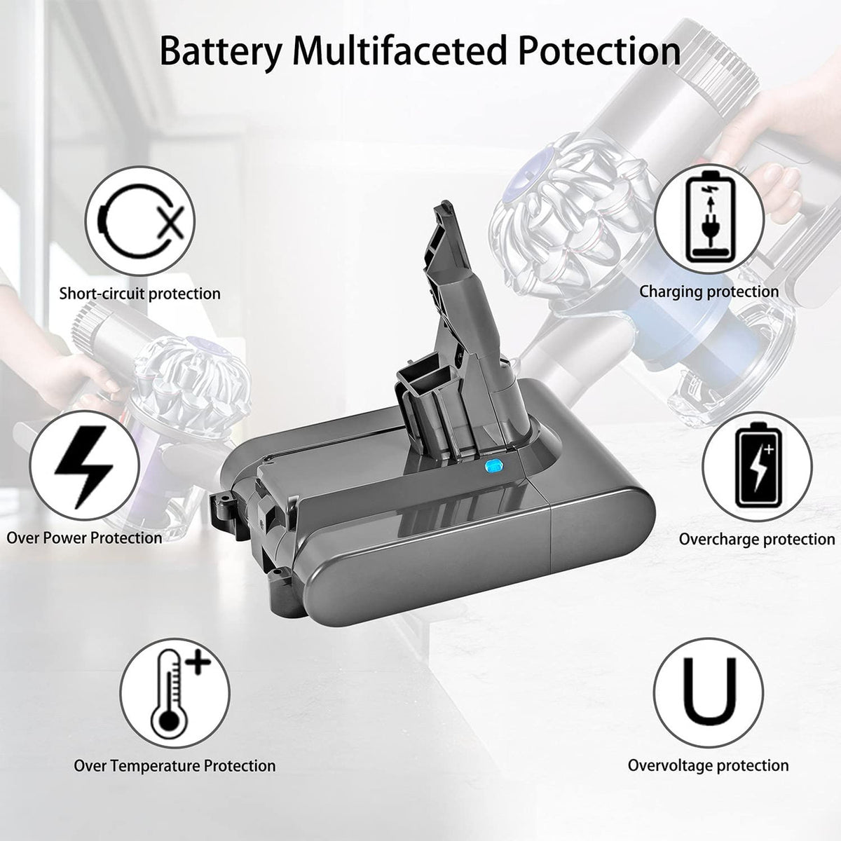 Battery | Compatible with Dyson V7 SV11 Vacuum Cleaners