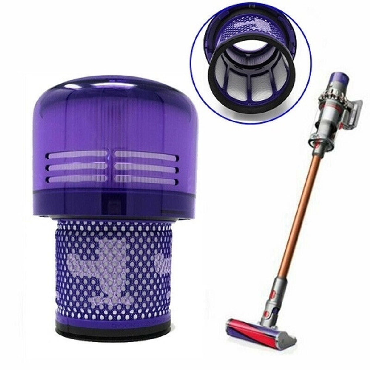 2 x HEPA Filters | Compatible with DYSON V11 Stick Vacuum Cleaners