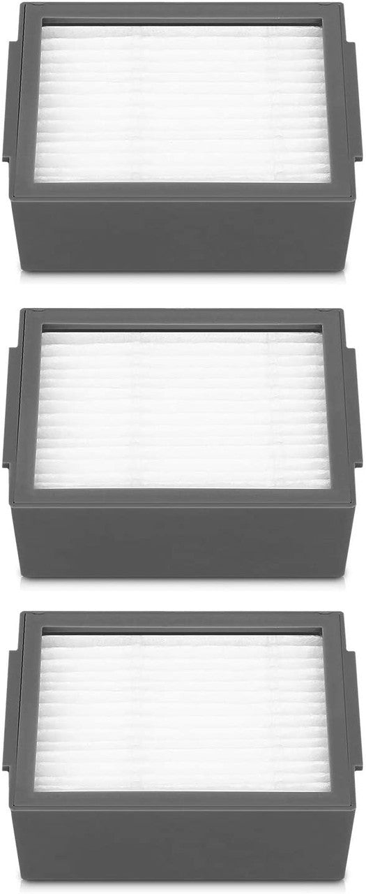 HEPA filters for iRobot Roomba I, E and J series robots (Pack of 3)