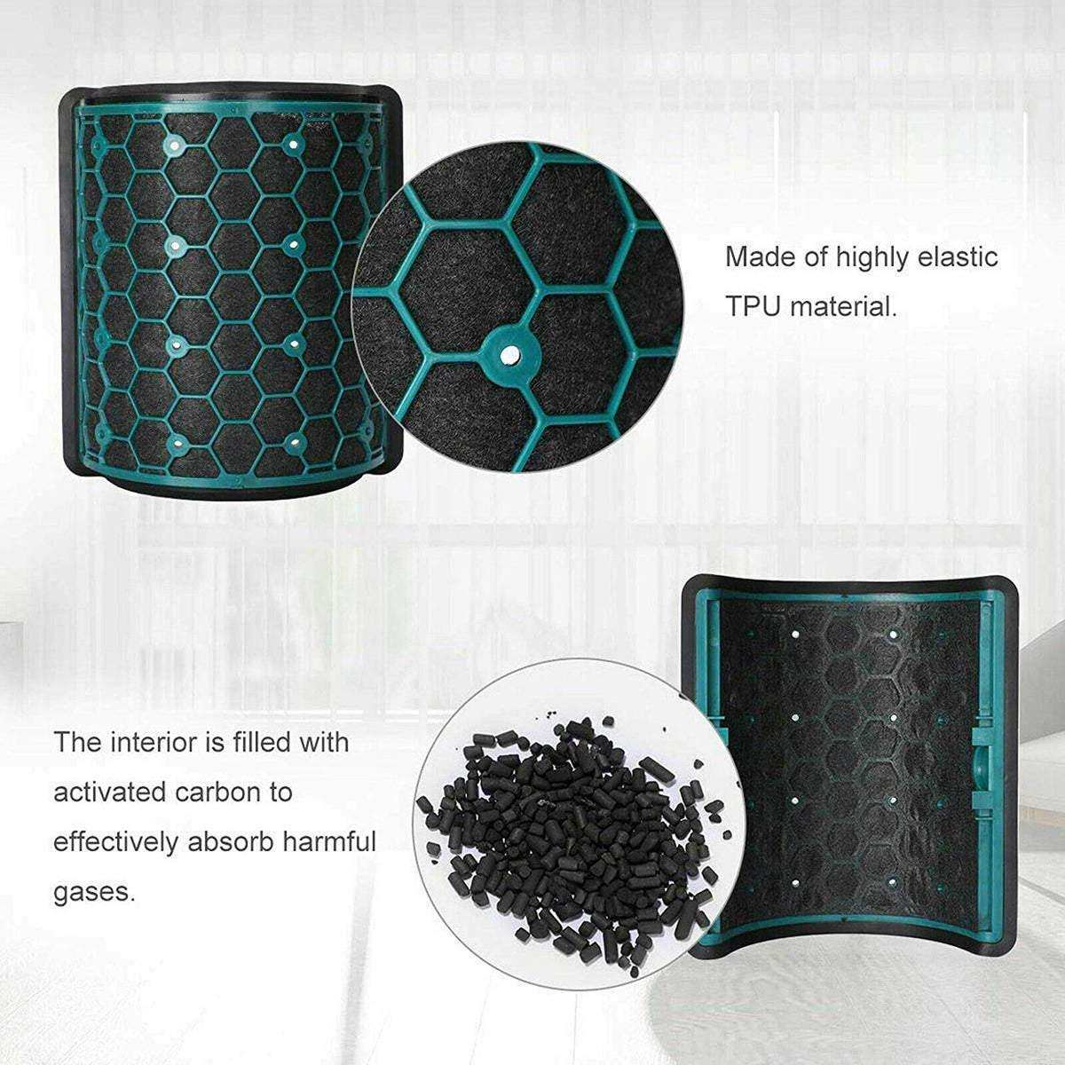 Glass HEPA + Inner Carbon Filter | Compatible with Dyson Pure Cool Air Purifier