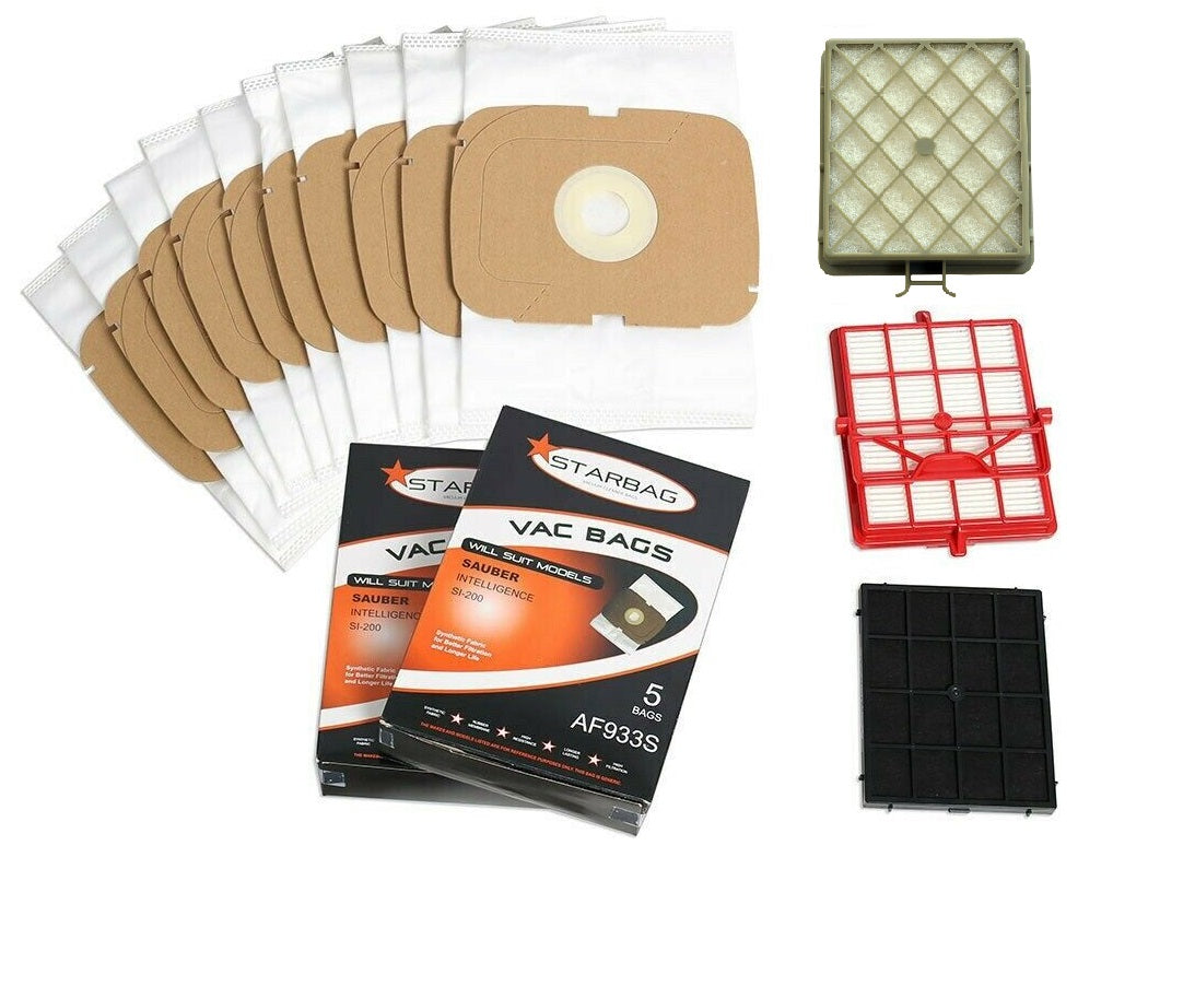 Bag and Filter Kit for Sauber Intelligence, Excellence & Classic Vacuum Cleaners