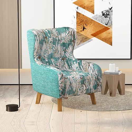 Designer Printed Fabric Arm Chairs