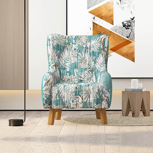 Designer Printed Fabric Arm Chairs
