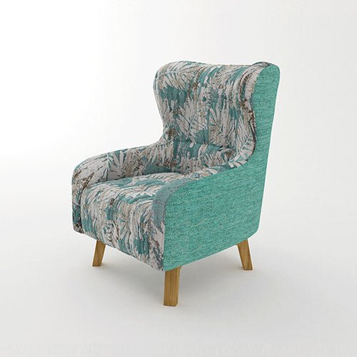 Designer Printed Fabric Arm Chairs