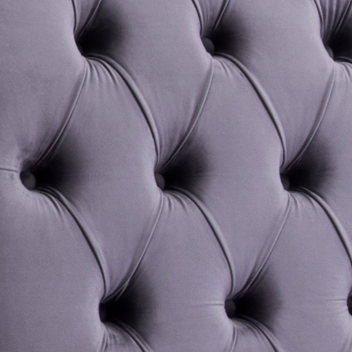 King Size Sleigh Bedframe with Grey Velvet Upholstery