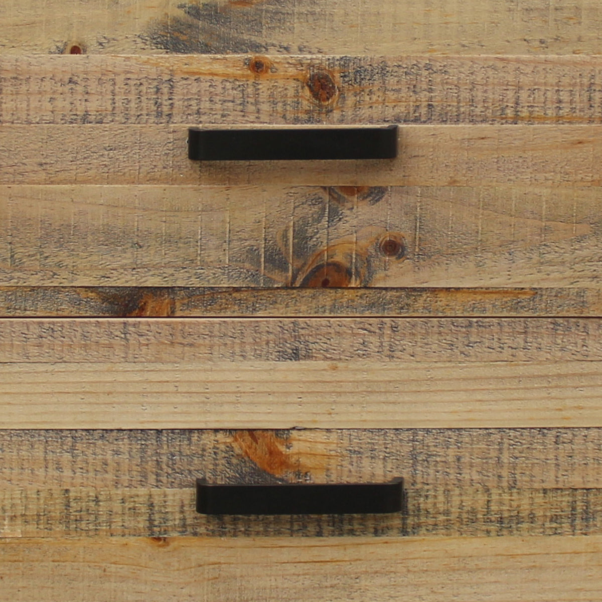 Bedside Table with 2 Drawers | Solid Wood | Light Brown