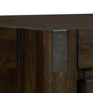 Solid Acacia Wood Coffee Table | Chocolate Finish | 1-Drawer Storage