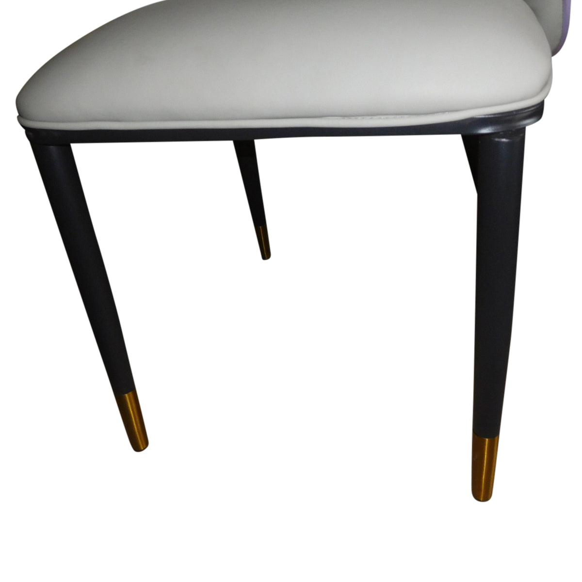 Set of 2 Dining Chairs in Purple with Premium Leatherette and Carbon Steel Frame for Firm Support