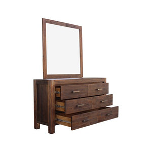 Dresser With 6 Storage Drawers In Solid Acacia & Veneer