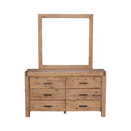 Dresser With 6 Storage Drawers In Solid Acacia