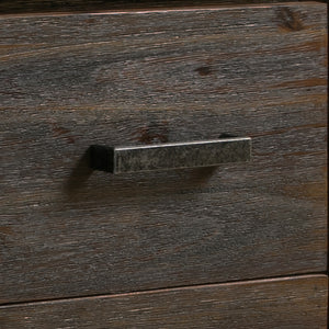 Chocolate Color Hall Table - Solid Acacia Wooden Frame - 2 Storage Drawers