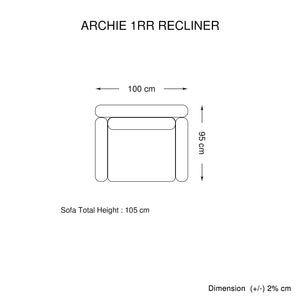 3RR+1RR+1RR Leatherette Electric Recliner - Grey | Ultimate Comfort