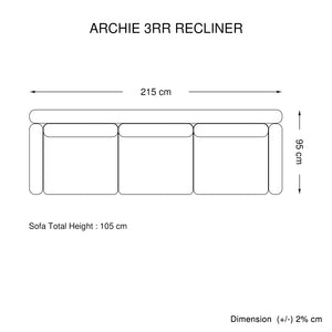 3RR+1RR+1RR Leatherette Electric Recliner - Grey | Ultimate Comfort