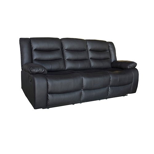 3 Seater Recliner Sofa In Faux Leather
