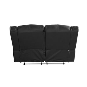 Black 3+2 Seater Recliner Sofa Lounge