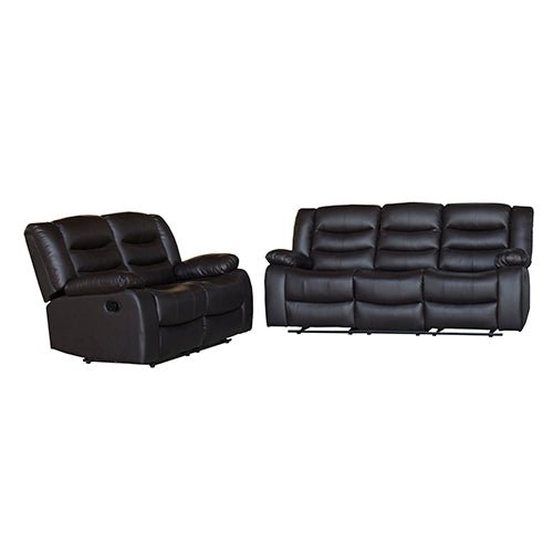 Brown 3+2 Seater Recliner Sofa Lounge