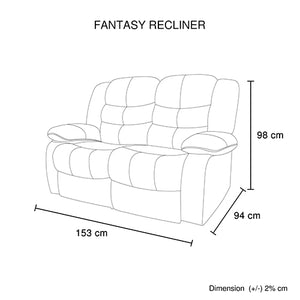 3+2+1 Seater Recliner Sofa Lounge