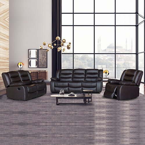 Brown 3+2+1 Seater Recliner Sofa Lounge