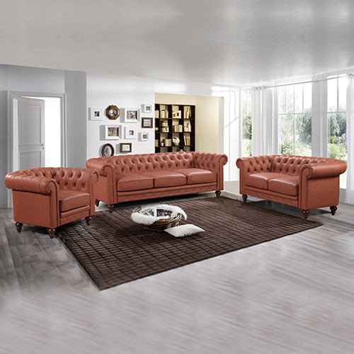 Brown 3+2+1 Seater Sofa Lounge