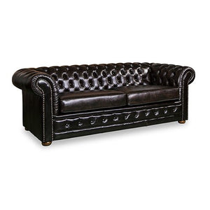 Burgandy 3+2+1 Seater Genuine Leather Upholstery Studding Sofa Lounge Set