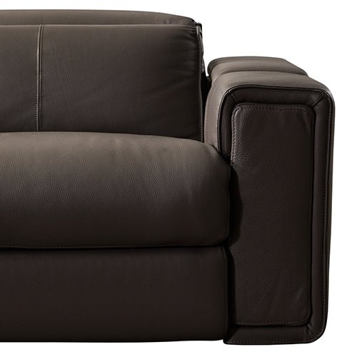 Square Corner Sofa Made From The Finest Genuine Leather - Electric Recliner