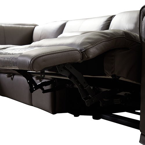 Square Corner Sofa Made From The Finest Genuine Leather - Electric Recliner