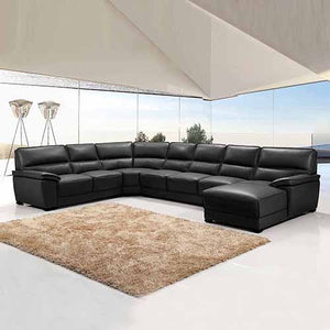 Luxurious 7 Seater Bonded Leather Corner Sofa