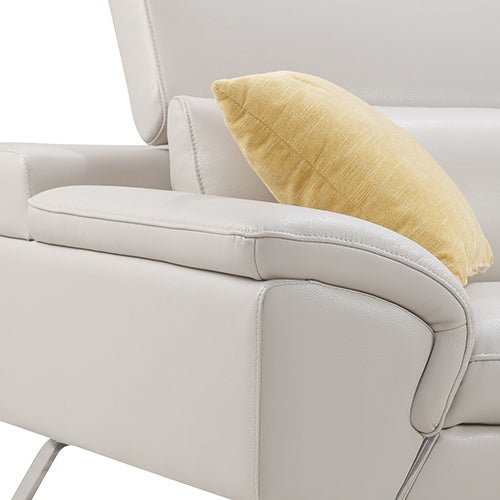 Cream 5 Seater Corner Lounge Sofa Couch With Chaise