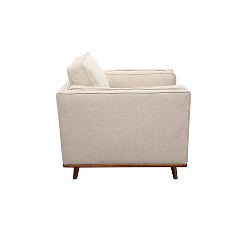Beige Fabric Single Seater Armchair Sofa