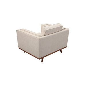 Beige Fabric Single Seater Armchair Sofa