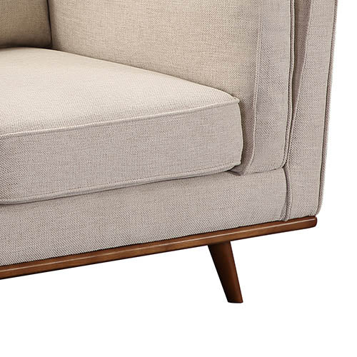 Beige Fabric Single Seater Armchair Sofa