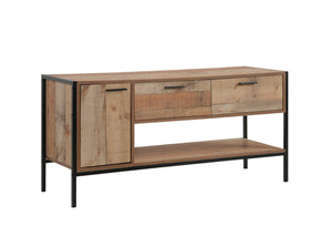 Industrial TV Cabinet With 2 Storage Drawers