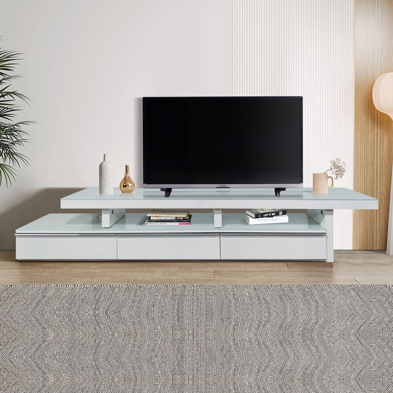Marlin TV Unit | Stylish White Entertainment Stand