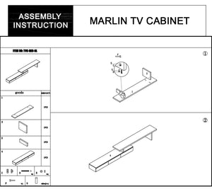 Marlin TV Unit | Stylish White Entertainment Stand