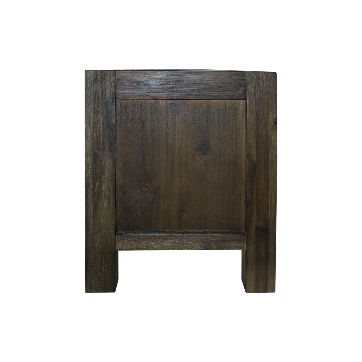 TV Cabinet with 3 Storage Drawers | Solid Acacia Wooden Frame | Chocolate Colour