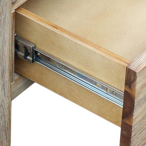 Wooden Oak TV Cabinet With 3 Storage Drawers