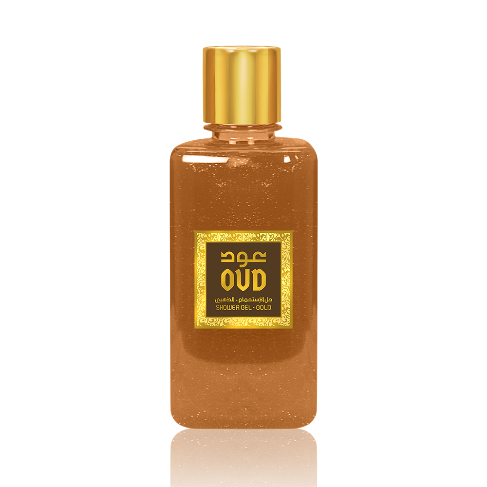 Oud Gold Shower Gel | Showering in Luxurious Oud Gold