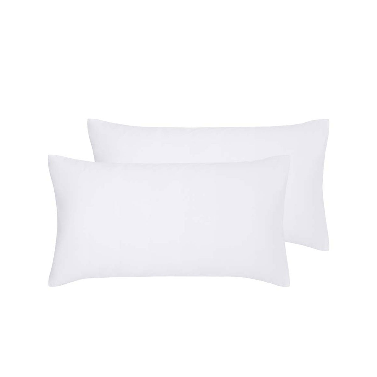 Accessorize White Hotel Deluxe Cotton King Pillowcases | Piped Design