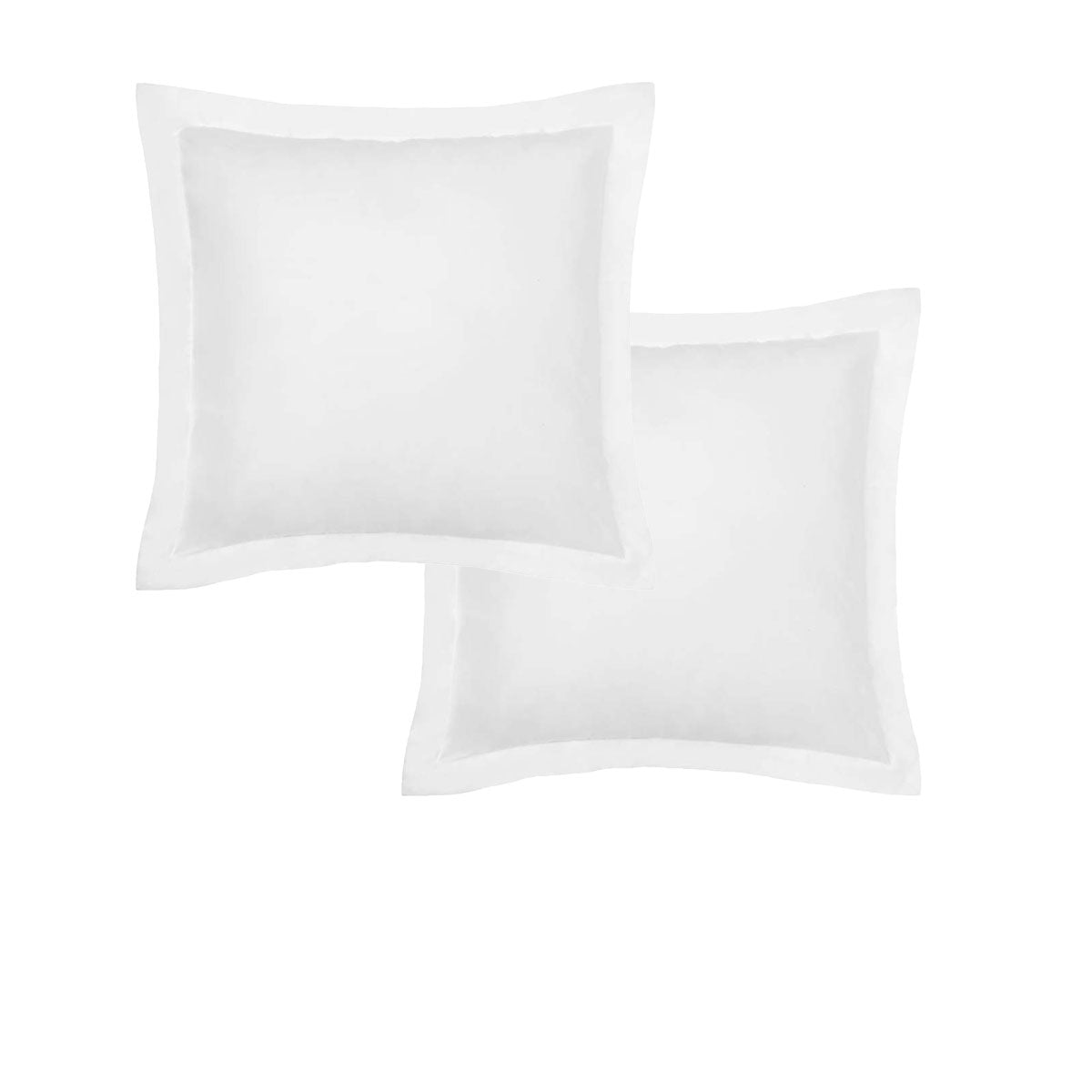 Accessorize Tailored Hotel Deluxe Cotton European Pillowcases - White Pair