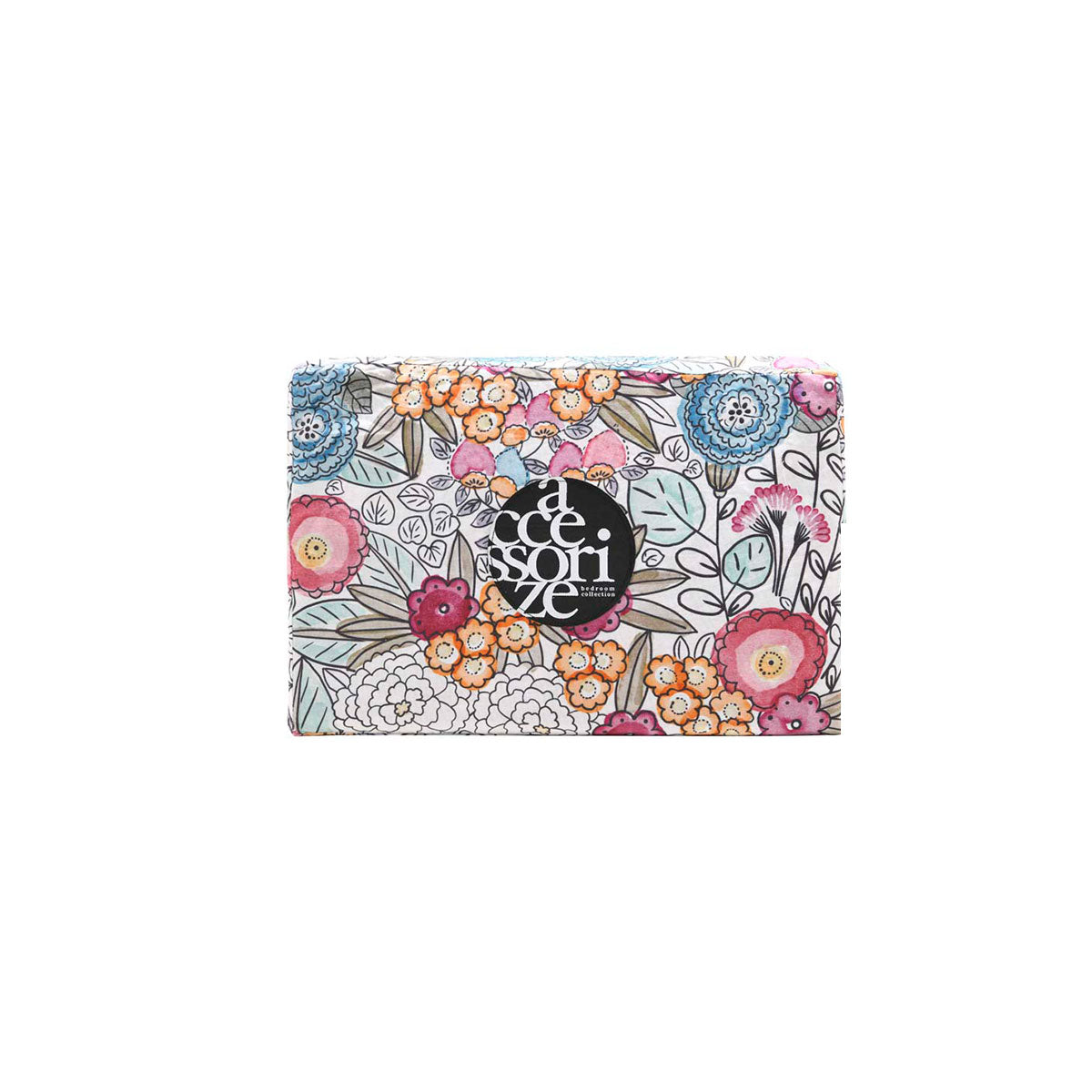 Accessorize Amara Washed Cotton Quilt Cover Set - King | Reversible Print