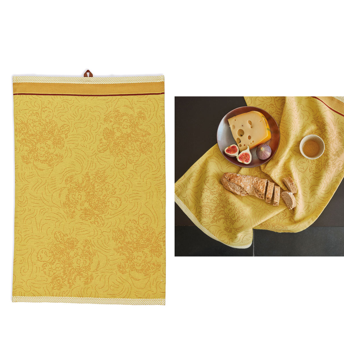 Bedding House Van Gogh Tournesol Yellow Tea Towel | Vibrant Kitchen Towel