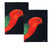 IDC Homewares Christopher Vine Design Tea Towels - King Parrot (Set of 2)