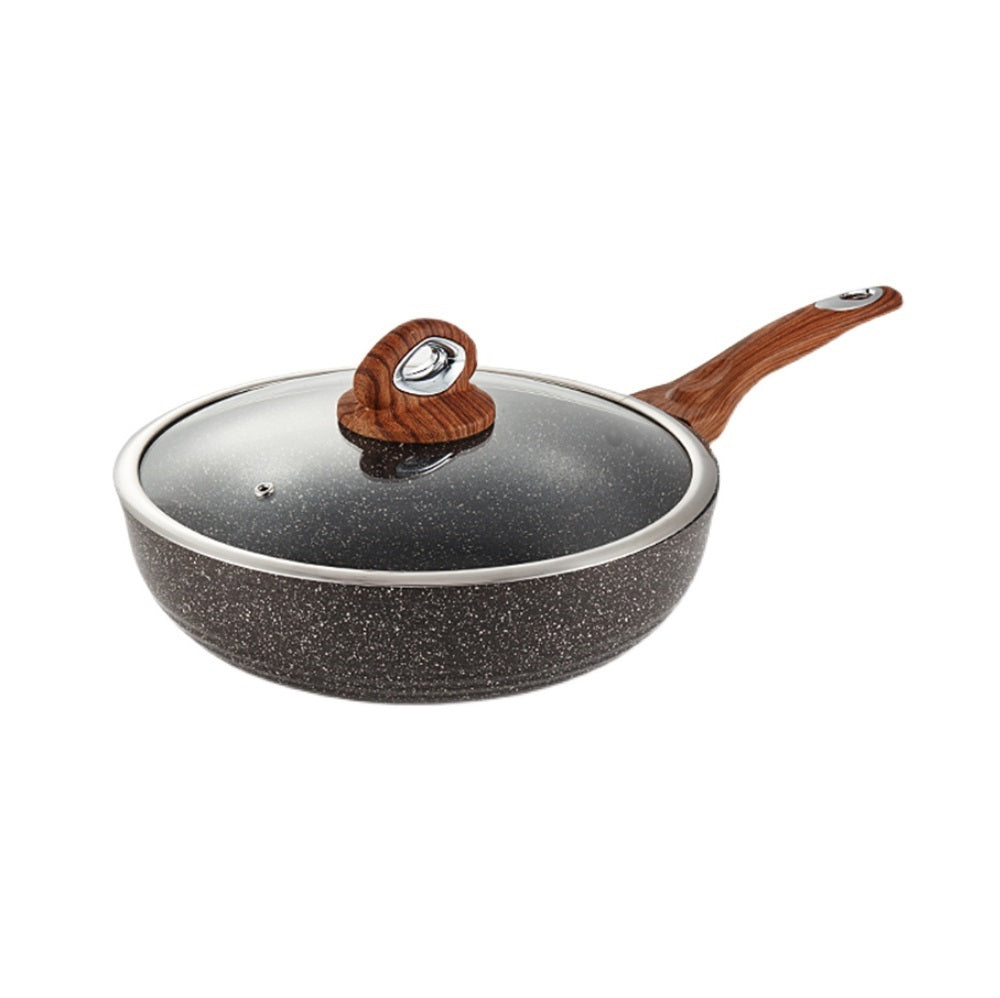 Justcook 30cm JSHS-IH4930C-1 Marble Wok Stirfry Pan | Marble-Coated Wok Stirfry Pan (30cm)