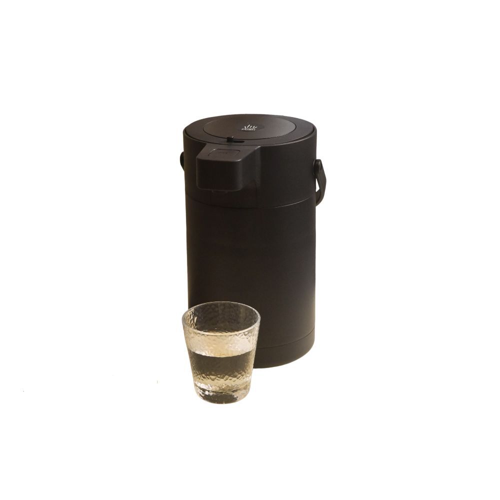 Kylin 304 Stainless Steel Air Press Pot Beverage Dispenser 2.5L - Black | Modern Beverage Server