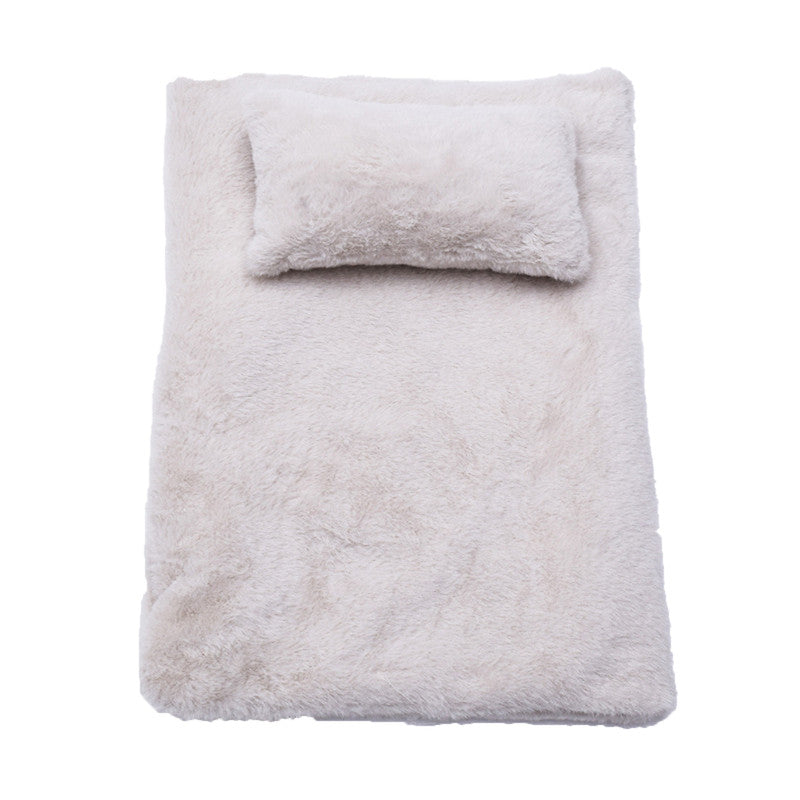 Solid Wood Pet Cat Dog Bed with Bedding | Stylish and Comfortable Pet Resting Place